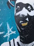 Wu-Tang’s Nightmare - Ol’ Dirty Bastard Stencil on Black Metal