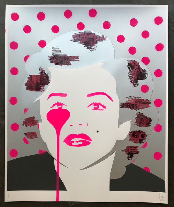 Pink Polkadot Marilyn