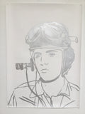 Army Elvis - Swedish Show KRINK drawing on paper
