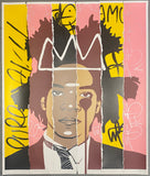 King Samo - Pink & Yellow Tagged Collage