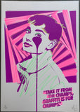 Audrey Hepburn Handfinished- The 80’s called they want their graffiti back