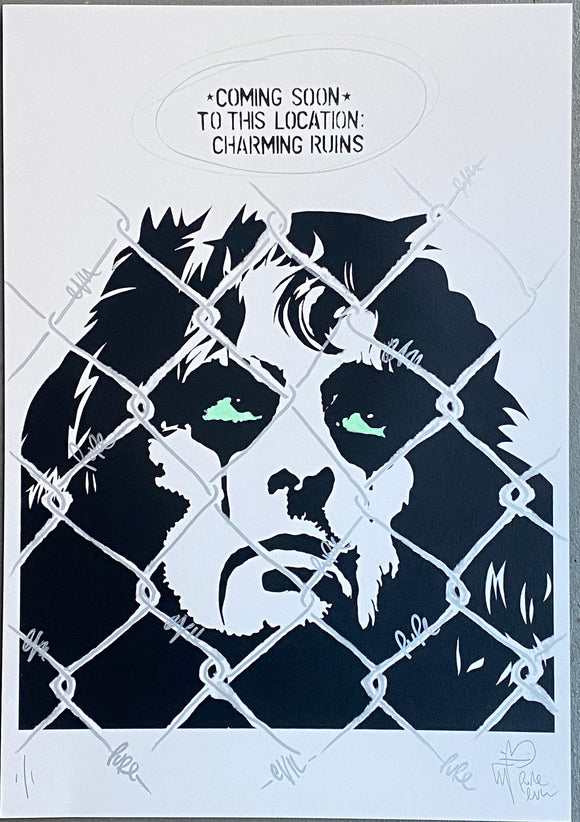 Alice Cooper Barbed wire  - Handfinished ACBF print