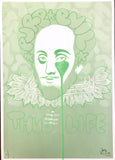 Handfinished mini print - Shakespeare Thug Life - World Book Day