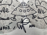 UFO’s are real Pure Evil Bunny on 1970 NASA lunar poles moon Map