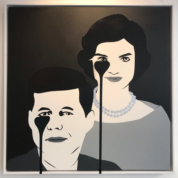 JFK & Jackie - Monochrome Framed BROTHERSHIP
