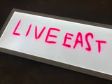 Live East Die Young LED box