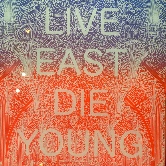 Live East Die Young - Screenprint on Toughened Glass / fade