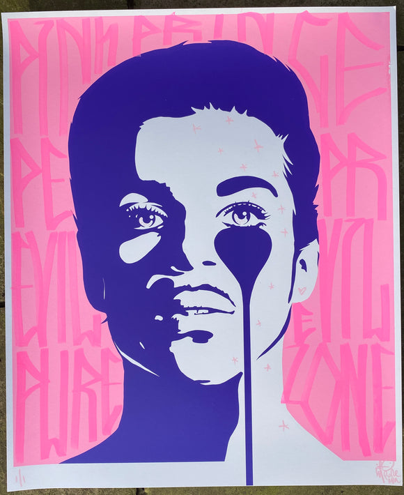 Handfinished Prince Print - Tripping balls