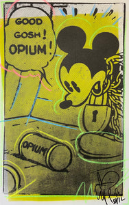 Opiummm Canvas - Flouro Yellow Chalks