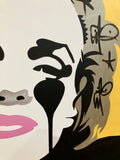 Marilyn, Paint It Black - Mega Canvas
